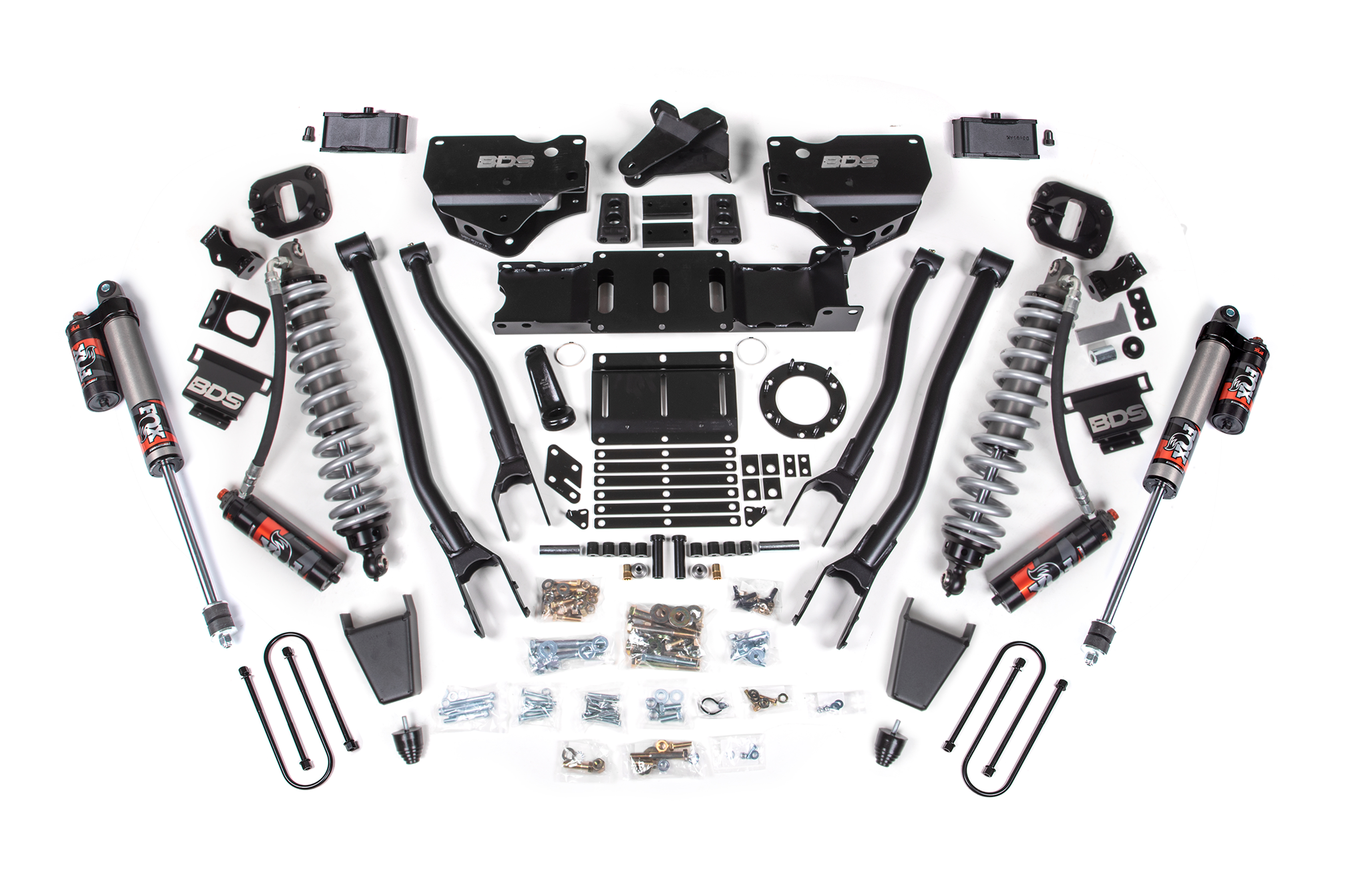 8 Inch Lift Kit w/ 4-Link Ram 3500 19-24 4WD Diesel Without Factory Rear Overload Leaf 8 Bolt BDS Suspension