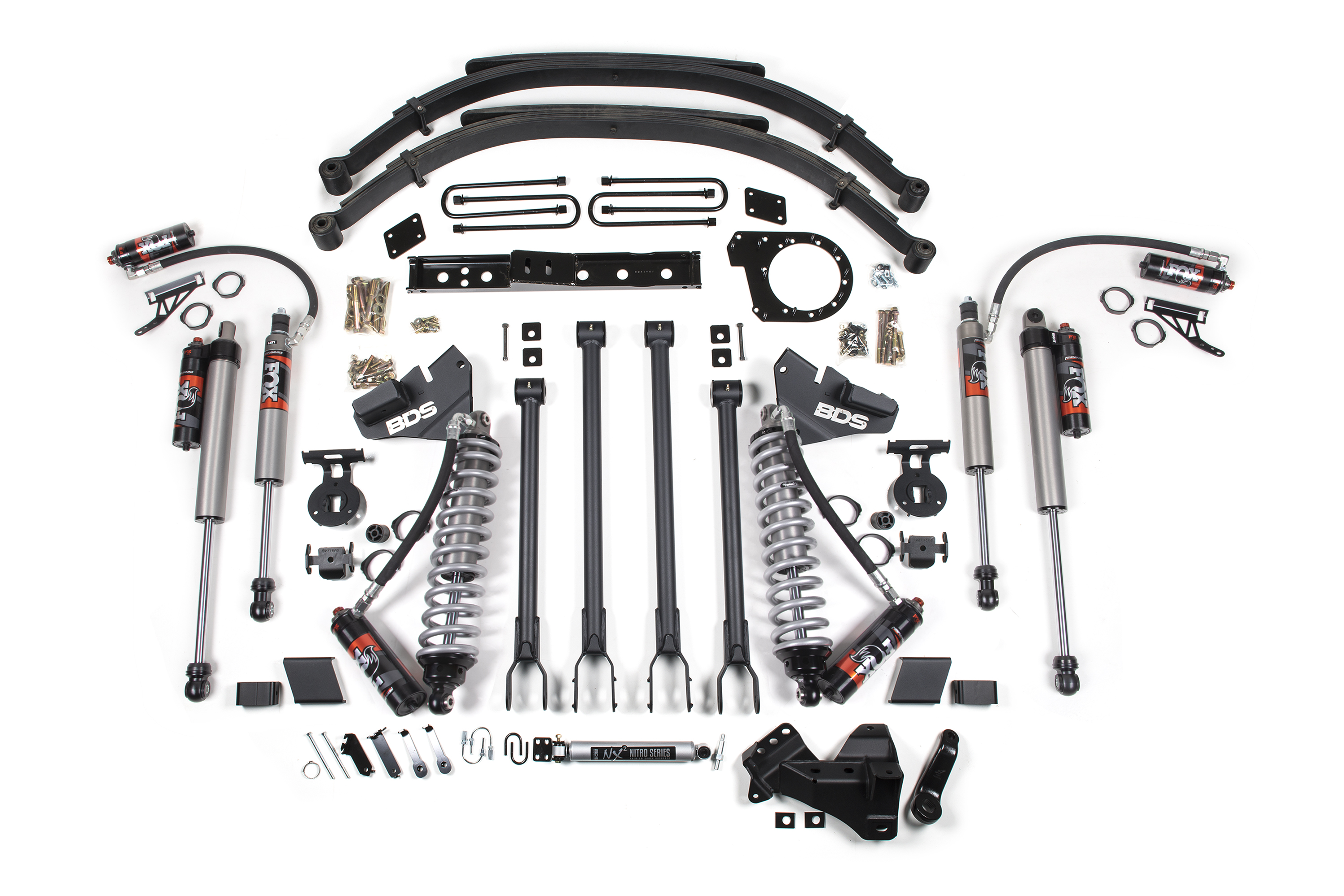 7 Inch Lift Kit w/ 4-Link | FOX 2.5 Performance Elite Coil-Over Conver ...