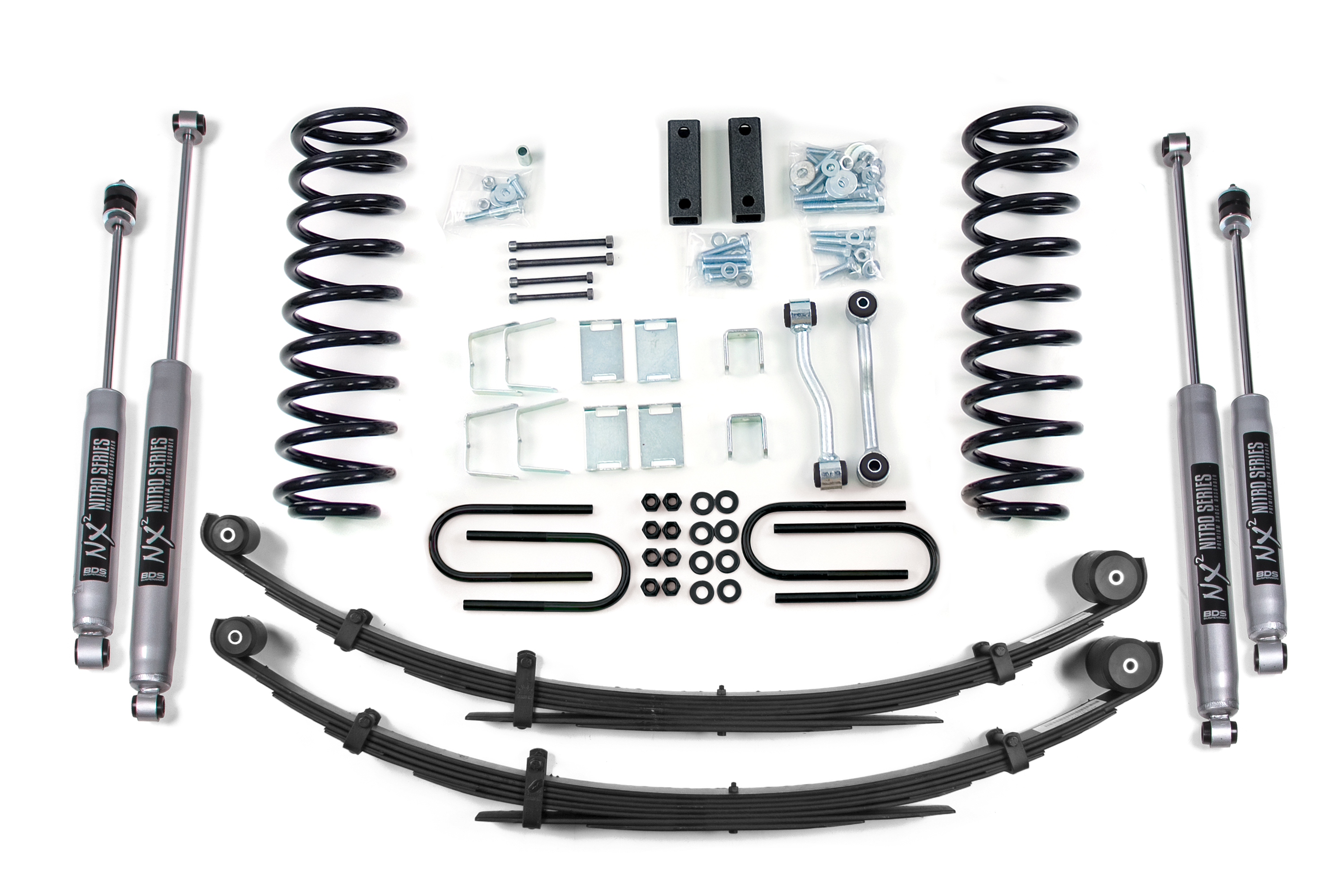 3 Inch Lift Kit Jeep Comanche MJ 86-91 Chrysler 8.25 Axle BDS Suspension main image 1
